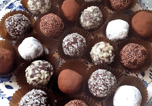 assorted chocolate truffles