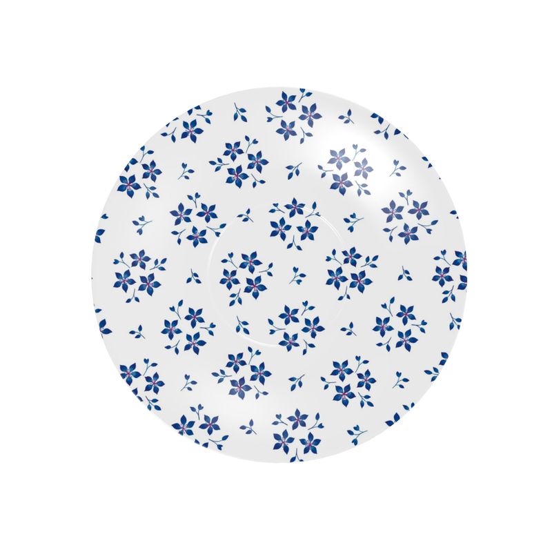 Blue Ditsy Floral Bone China Cup & Saucer – Elegant Tea Set Gift