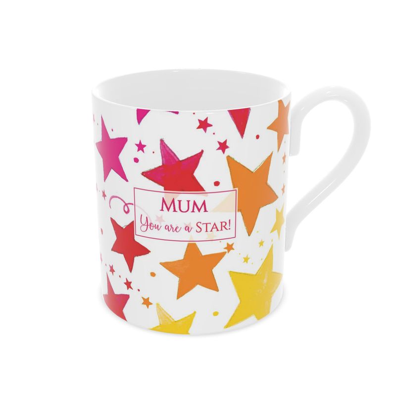 Mum You Are a Star - Rainbow Stars- Bone China Mug