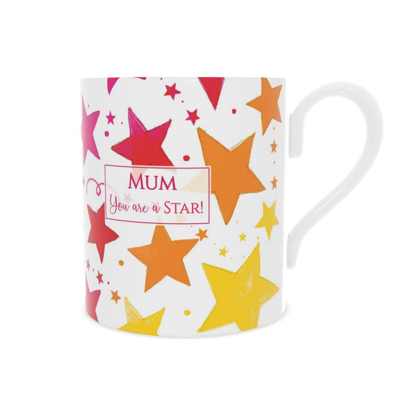 Mum You Are a Star - Rainbow Stars- Bone China Mug