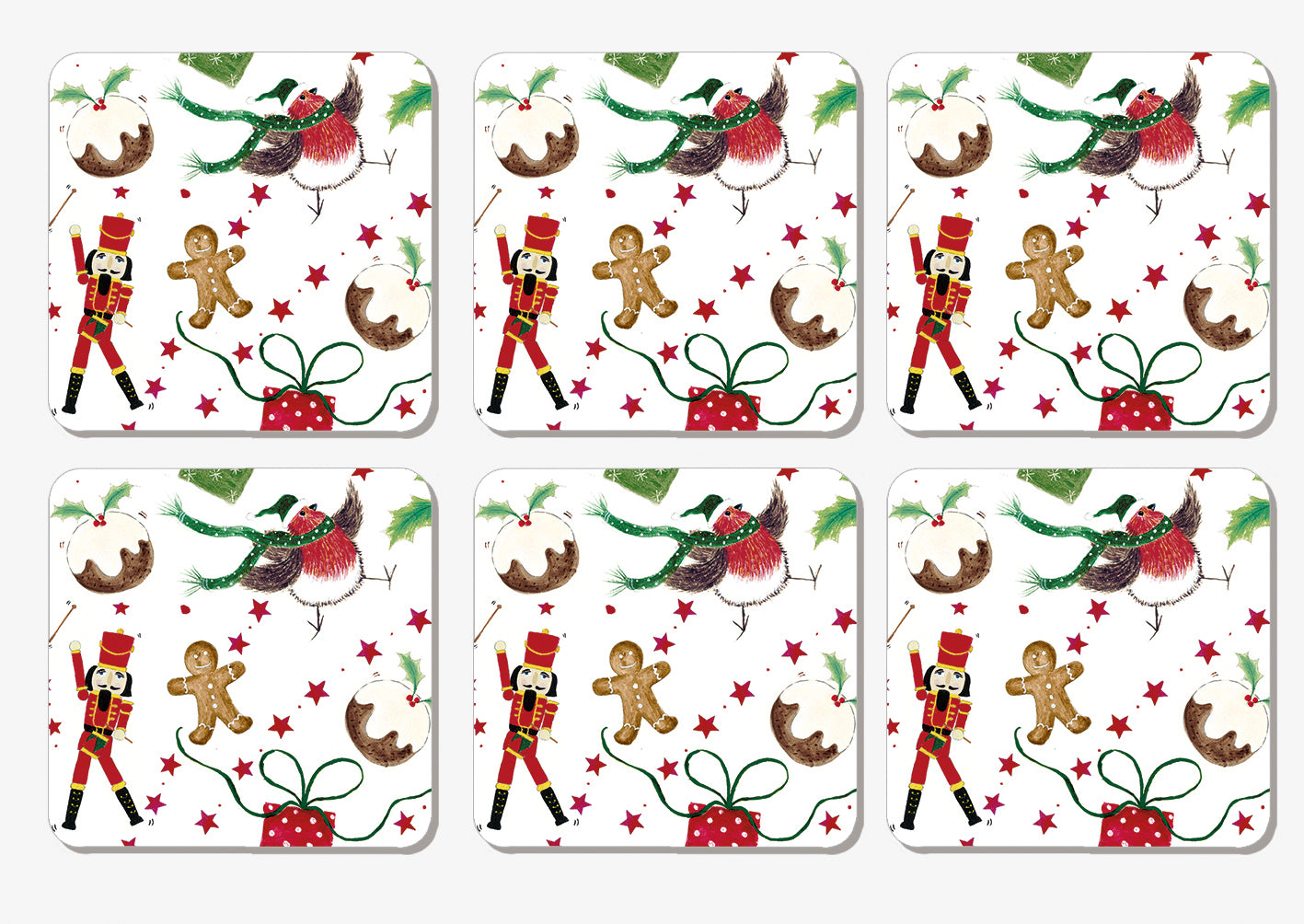 6 Exploding Christmas Coasters