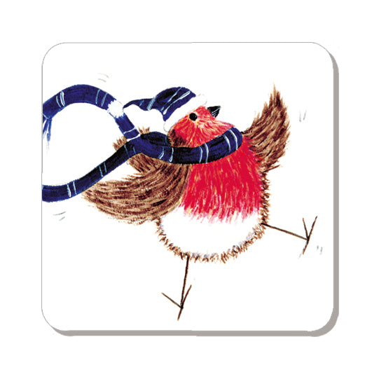 Christmas Robin Coaster