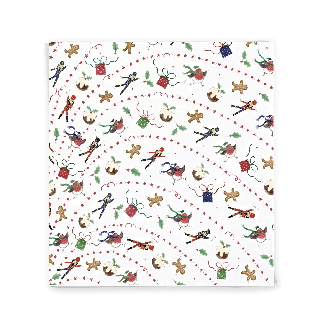 Napkin with Chritsmas icons