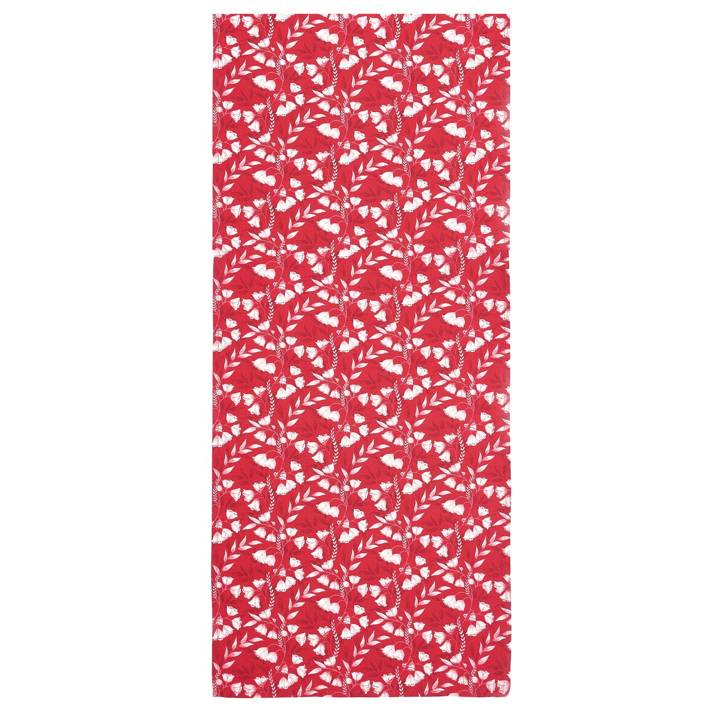 Ruby Red Floral Table Runner