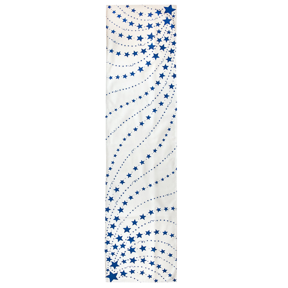 Blue stars table runner