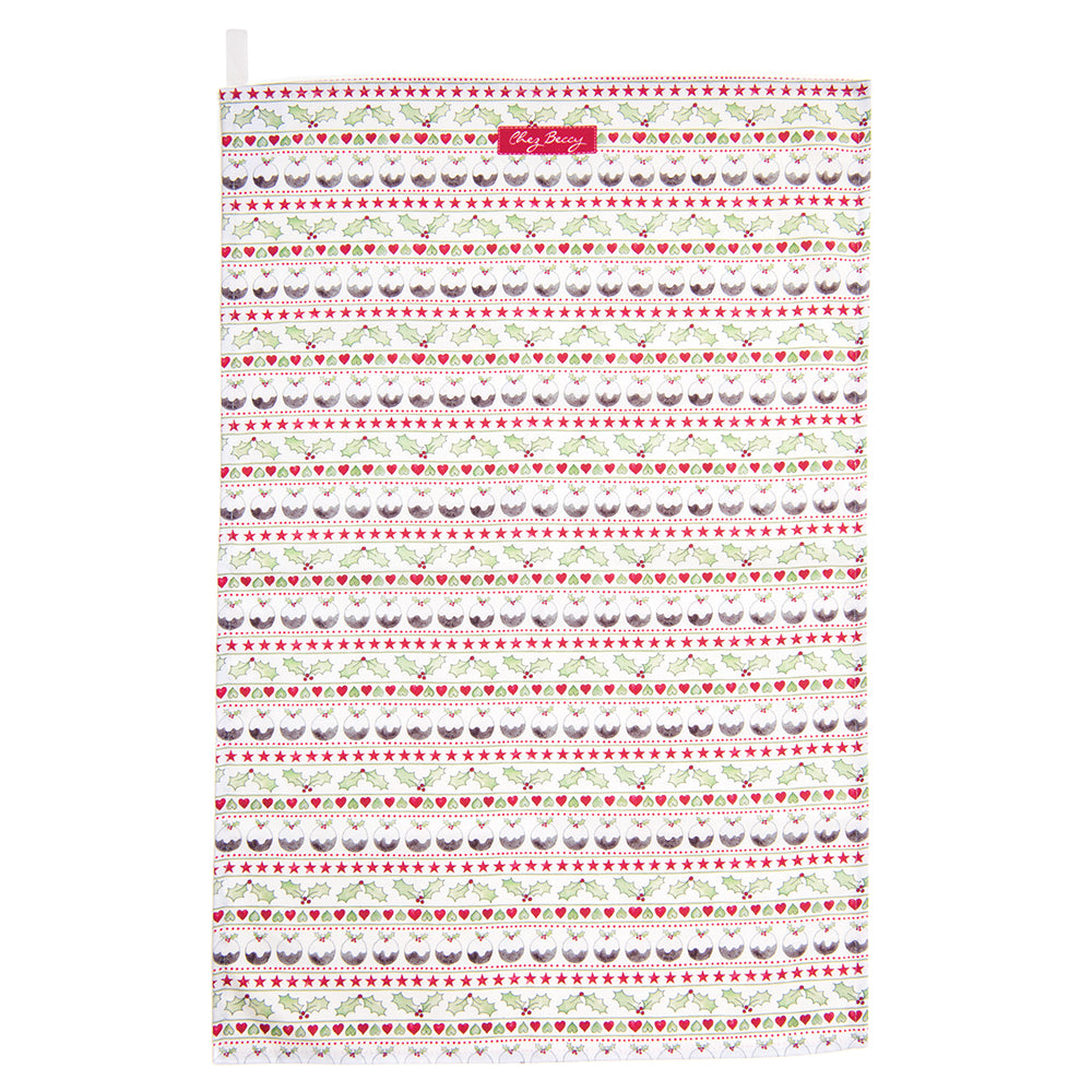 Christmas Pudding Tea Towel
