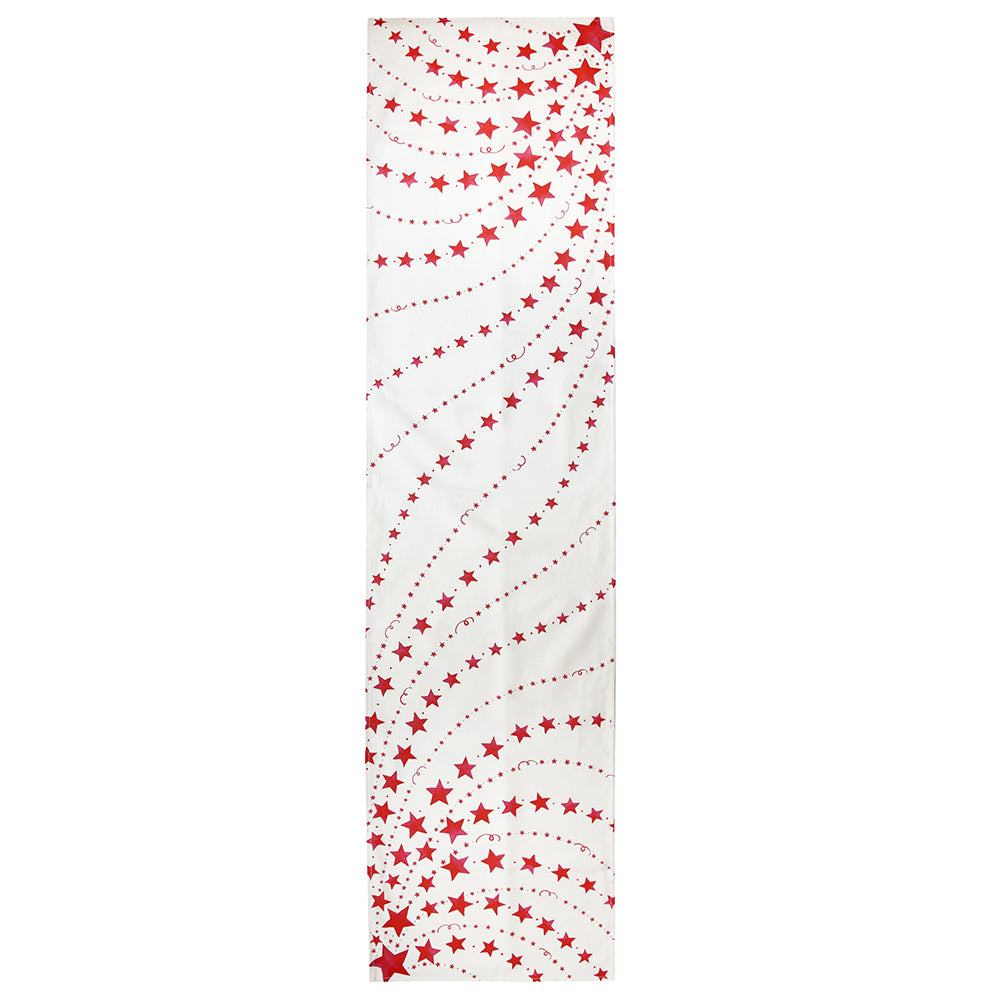 Red stars table runner