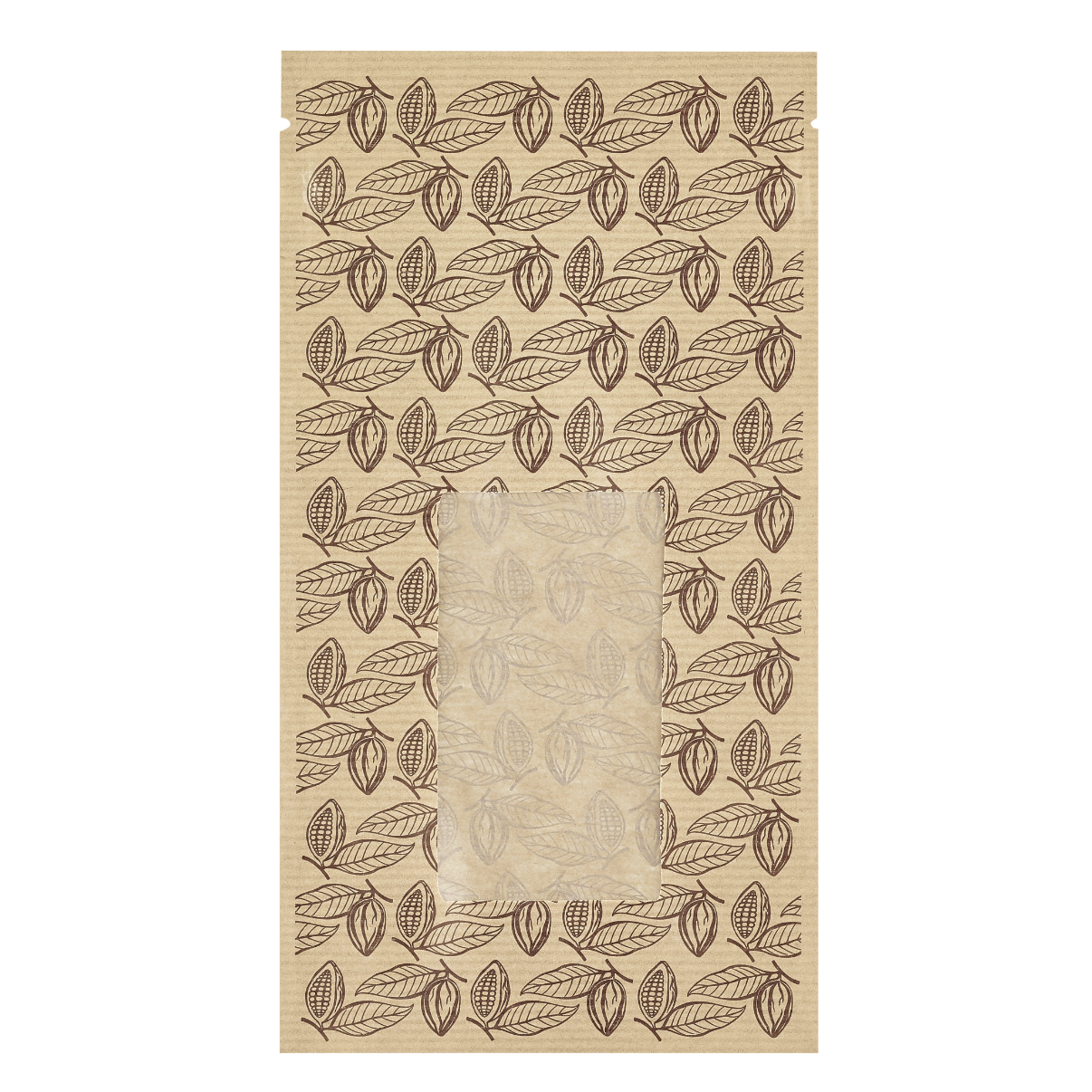 Resealable Chocolate Bar Bags with Window | Kraft Pouches for 100g Bars