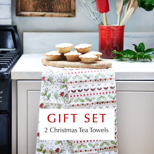 Christmas tea towels