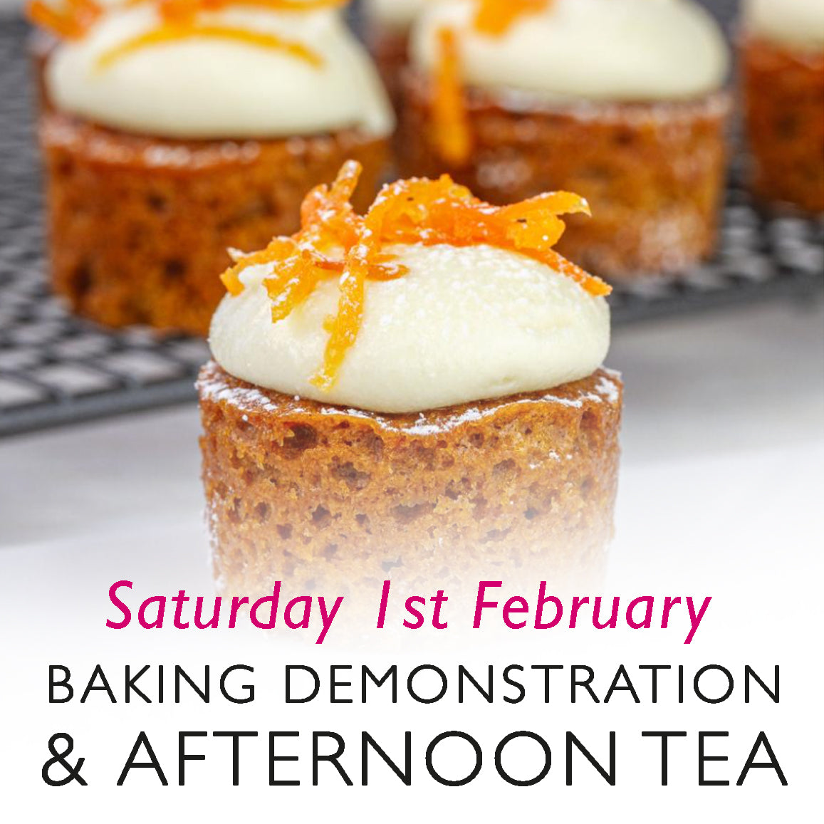 Baking Demonstration and Afternoon Tea with Beccy- Saturday 1st February