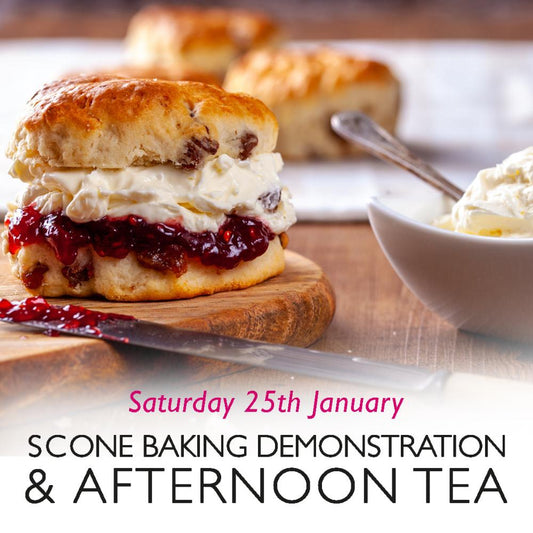 Scone willed with jam and cream