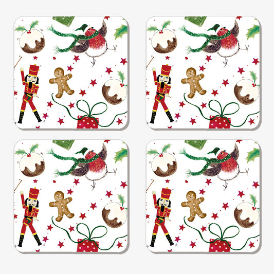 4 Exploding Christmas Coasters