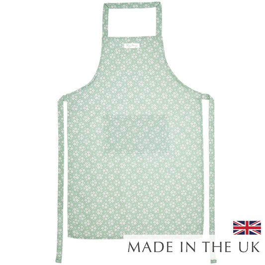 Green Ditsy Floral Apron