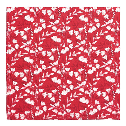 Ruby Red Floral Napkins