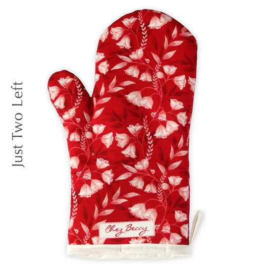 Ruby Red Oven Mitt